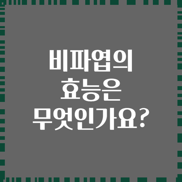 비파엽의 효능은 무엇인가요?